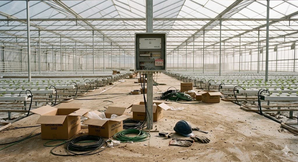 Abandoned farm equipment without support
