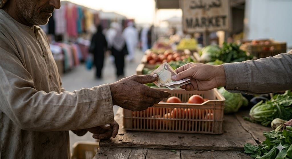 Fresh produce at a local market stall